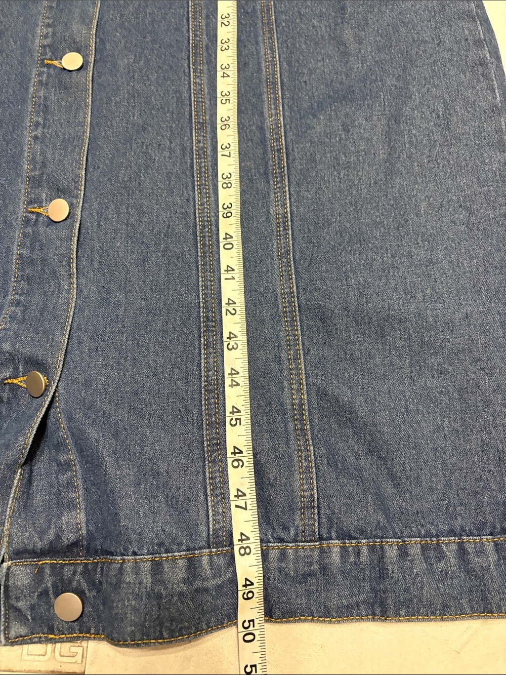 ChouYatou XL Long Denim Duster Maxi Jean Jacket - Picture 8 of 9